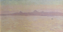 Istanbul. Sketch - oil, canvas