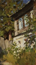 Towards Evening - oil, canvas