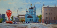 Red May - oil, canvas