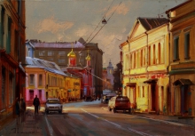 It Shines On Solyanka - oil, canvas