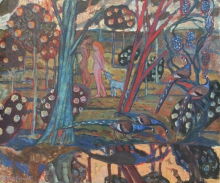Paradise Garden - oil, canvas