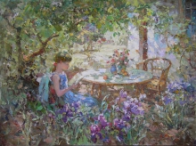 At Dacha - oil, canvas