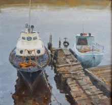 Quiet Morning - oil, canvas