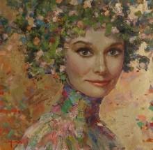 Bereginya - oil, canvas, gold leaf