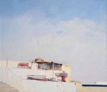 Yacht Club - oil, canvas