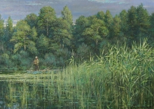 Quiet Water - oil, canvas
