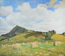 Floating Clouds - oil, canvas