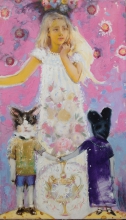 Barbie - oil, canvas