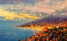 Glittering Lights - oil, canvas