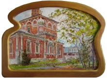 Church Of Enter In Barashy. Moscow - oil, canvas