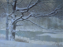 Winter - oil, canvas