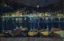 Night Balaklava - oil, canvas