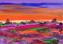 Sunset - acrylic, canvas
